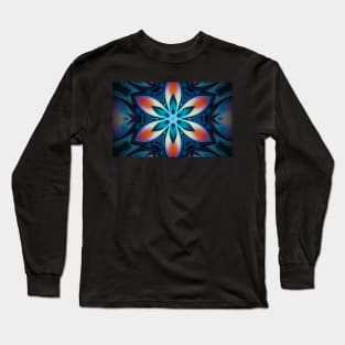 Modern Mandala Floral Abstract Pattern Long Sleeve T-Shirt